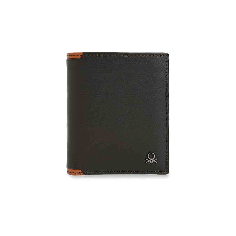 Men's Slim Bi-Fold Wallet Jervis | Brown + Tan Leather | Compact Casual Design | Ideal for Gifting | Stylish Purse-image-8