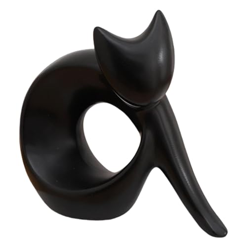 Estatua abstracta de gato escultura figura