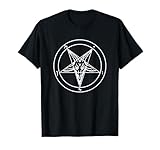 Sigil Baphomet Pentagram Occult Satanic Goat Head Devil 666 T-Shirt