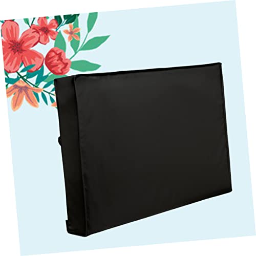 Housse TV extérieur 55-58 pouces étanche noire double couture - 2