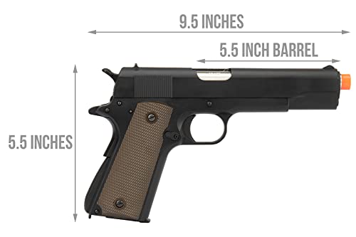 Army Armament Full Steel 1911 Gas Blowback Airsoft Pistol w/Silver Barrel -R31