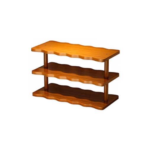 Becherhalter aus Holz, Arbeitsplatte, Kaffeestation, Organizer, Thekenregal für Tee, Kaffee, Bar, Zubehör, Matcha-Ständer, Tassen-Display, Küchengewürz-Aufbewahrungsregal, 2 Ebenen, 39 cm