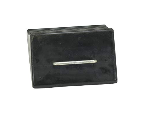 Image of Vestil RWC-3 Mini Rubber Wheel Chock, 8 inch Width, Black (Pack of 2)
