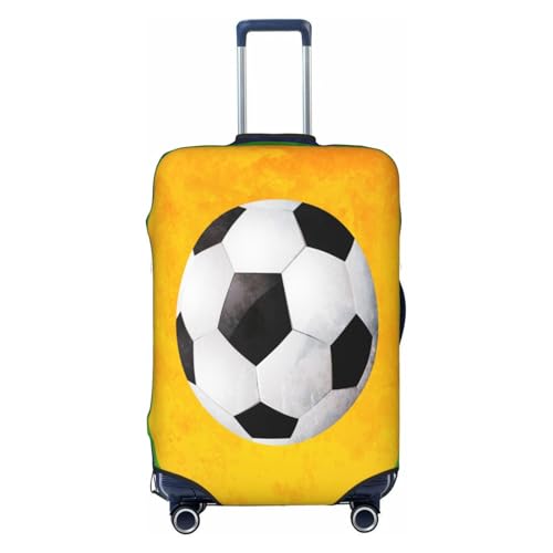 Circular Soccer Luggage Cover for Suitcase, Suitcase Cover Protector Fit 22-24 Inch Luggage Travel Accessories, M