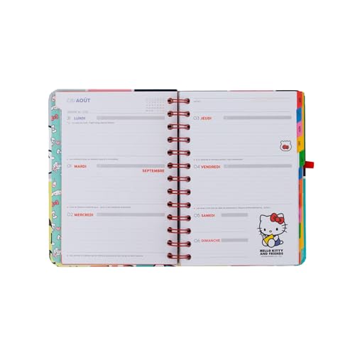 Agenda semanal Hello Kitty 2026 2027 para evitar el desorden diario 6
