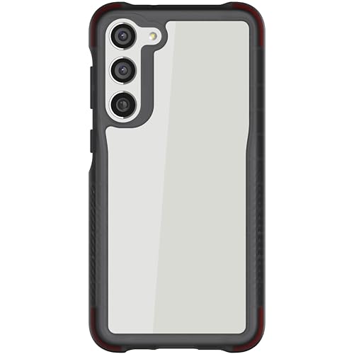 Image of Ghostek COVERT Shockproof Galaxy S23+ Clear Case Premium Protective Phone Cover Shock-Absorbent Armor Bumper Heavy Duty Protection Transparent Designed for 2023 Samsung Galaxy S23 Plus (6.6in) (Smoke)