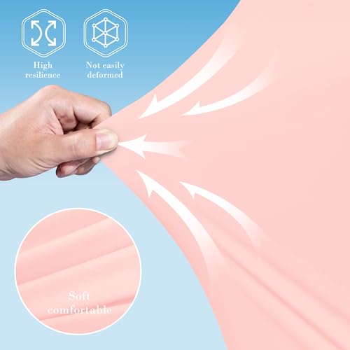 Image of Cute Castle Cooling Cover Pregnancy Pillows, Soft U-Shape Maternity Pillow with Removable Cover - Full Body Pillows for Adults Sleeping - Pregnancy Must Haves - Jumbo 57 Inch - Pink