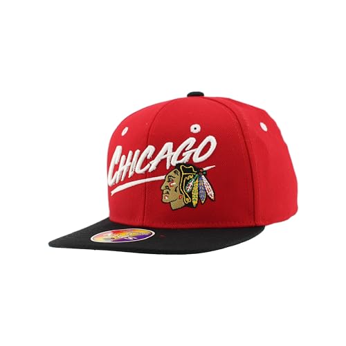 Chicago Blackhawks NHL Officially Licensed Youth Adjustable Snapback Hat Flat Bill Z11