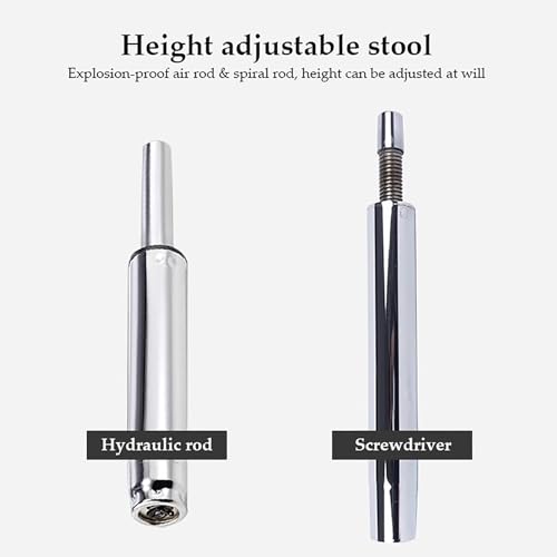 Tabouret roulant réglable hauteur inox solide et pivotant 360 - 5
