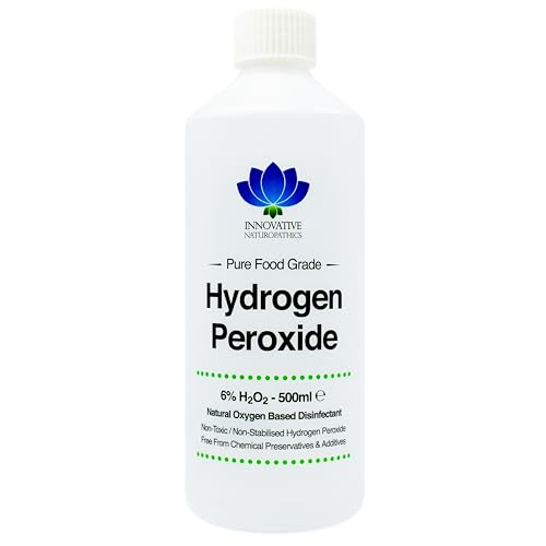 Food Grade Hydrogen Peroxide - Purest Grade 6% - 1 Litre - Non Stabilised - Contains Zero Additives - 30 Vols