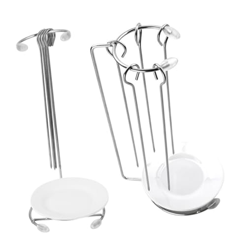 Abaodam 2Sets Stainless Steel Barbecue Hangers Durable Bbq Skewer Rack for Outdoor Cooking Includes Picks Picks for Easy Grilling for Camping and Home Use