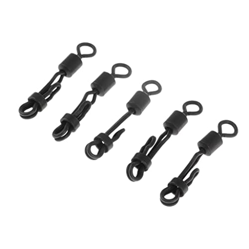 Colcolo 5ピース高速合金ローリングスイベル釣り回転スナップコネクタ2.4cm 2枚目