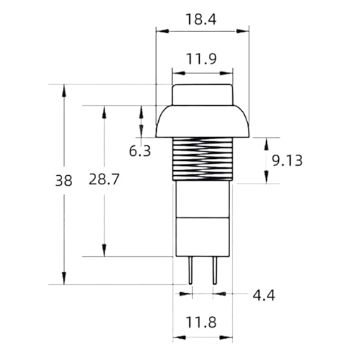 Interruptor de botón PBS-11B para paneles de control domésticos y simulación arcade 5