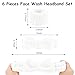 Ondder White Spa Headband and Wristband Set Makeup Spa Headband for Washing Face Skin Care Headbands Face Wash Hair Headband Make Up Head Bands Spa Party Favors Hair Accessories for Women Girls