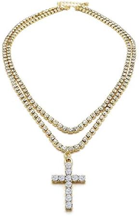 Cz Ankh Cross Hip Hop Pendant 3mm 