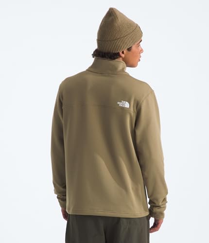 Image of THE NORTH FACE mens Cedar Trail Grid Fleece Quarter Zip Jacket | Cold Weather Top With Durable, Reinforced Bindings
