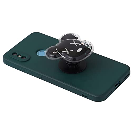 Image of Cute Anime Mobile Holder Grip Stand for Phones Selfie Holder for Smartphones, Designed for Kids and Teens. [ Gel Inside ]-(Model - Black Bear)