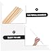 FELTECHELECTR Lightweight Bamboo Kite Support Rods 15.74In Thin Dowels for DIY Kite Crafting and Repair Kids Outdoor Activity Sticks for Family Fun
