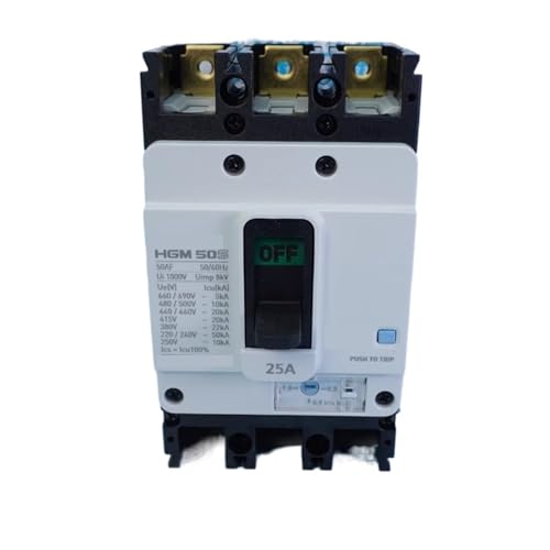 Disjoncteur de courant HGM50S 25A 3PT4S0000C interrupteur magnétothermique