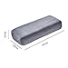 Fancyes Yoga Bolster Pillow, Cushion with Carrying Handle, for Meditation Support Yoga Pillow, Gray