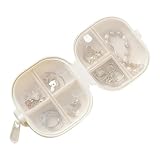 Portapillole settimanale in silicone, set di pastiglie per medicinali