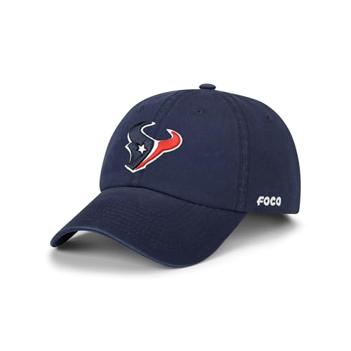 FOCO Houston Texans NFL Primary Logo Casual Cap - Navy