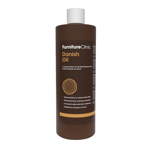 🥇 10 Best Stain for Wood Patio Furniture 3 Furniture Clinic Danish Oil | Wood Care for Interior & Exterior Furniture | Restore, Seal & Protect Oak, Pine, Teak & More | Non-Toxic Natural Satin Finish | Repels Water, Stains, Dirt | 17oz/500ml