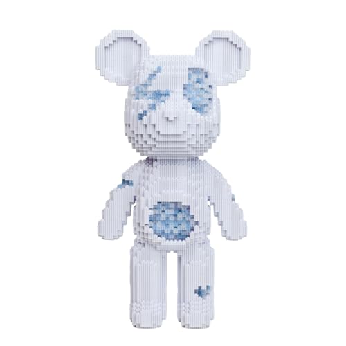 yaoyaoplay Crystal Shattered Bear Building Blocks (5100 PCS), Building Blocks for Adults & Teenager, 3D Micro DIY Building Block Sets, Teddy Blocks, Creative Toys Ideal Gift for Family & Friends