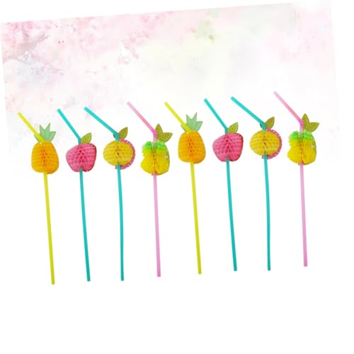 Pitillos desechables plásticos coloridos para fiesta miniatura 4