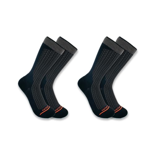 Carhartt Men's SC8012M Lightweight Durable Crew Sock 2-Pack