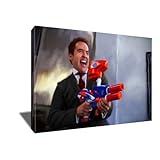 ARToholic Studios Entourage ARI GOLD Paintball Gun Poster Photo Painting Artwork Portrait on CANVAS Art