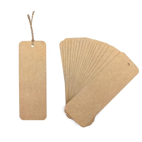 Image of PaperO Mil Board Bookmark | 14 x 5 cm | Eco-Friendly Bookmarks & Gift Cards | Versatile Page Markers for Book Lovers | Pack of 15