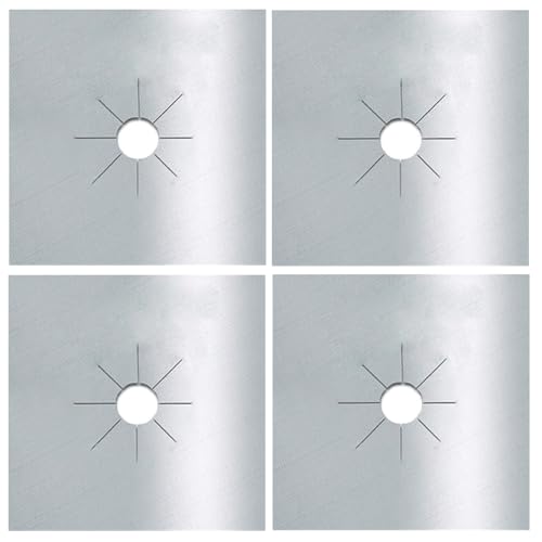 クッカープロテクターマット 高温耐性ストーブバーナーカバー 4/16 個商業ストーブバーナーカバー