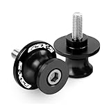 jiningxinxin Motorcycle Swing Arm Spools For GSXS 750 1000 GSX-8S GSX-S1000 GT Accessories, Pack Of 2 M8 Swingarm Slider Stand Paddock Screw(Black)