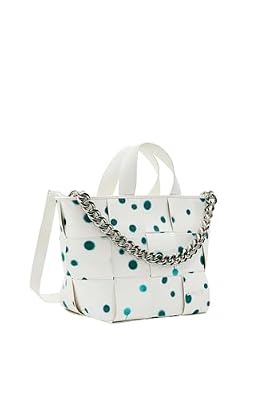 Desigual New Splatter Valdivia Shopping Bag White