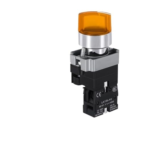 Interrupteur rotatif 22mm LED 6V pour stopper les fausses manipulations