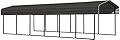 Arrow CPHC102907 Heavy Duty Galvanized Steel Metal Multi-Use Shelter, Shade, Carport, 10' x 29' x 7'