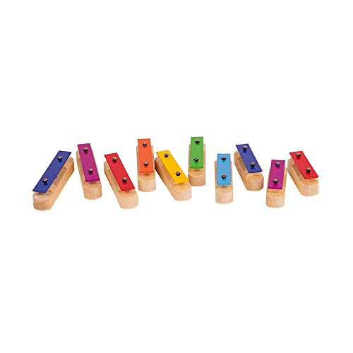 Metalofone Colorido 10 Teclas Em Barras Kidzzo