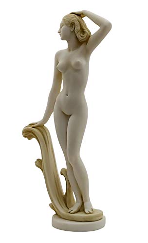 Goddess Aphrodite Venus Nude Female Cast Marble Statue Sculpture 12'' #TOP1
