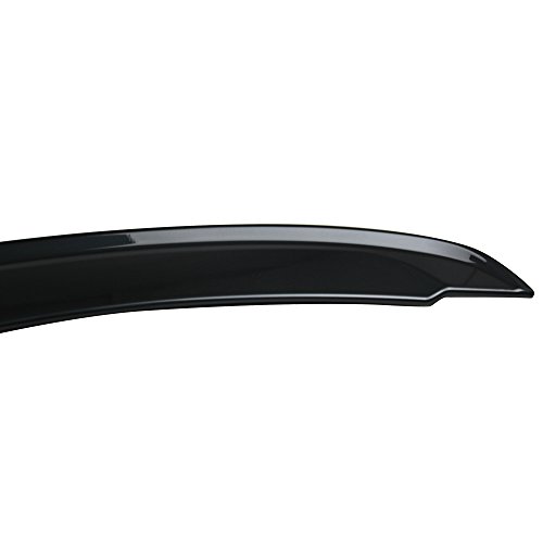 IKON MOTORSPORTS, Trunk Spoiler Compatible with 2014-2015 Chevrolet Camaro Coupe, OE Factory Style Painted #WA8555 Black ABS Plastic Rear Trunk Lid Spoiler Wing Lip - Thumbnail 6