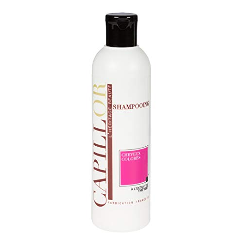 Capillor Shampooing Cheveux Colorés - Pour Cheveux Colorés - Enrichi en Extrait de Thé Vert -Protège et Prolonge la Couleur des Cheveux Colorés - Parfum Framboise - Délicatement Nacré - Format 250ml - Fabrication Artisanale Française (Loiret) Cover