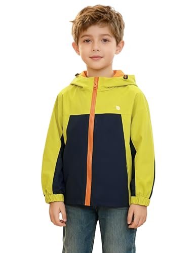 Image of Venzina Kids' Adventure-Ready Windproof Jacket Thermal-Insulated & Water-ResistantFixed Hood for Hiking, Camping, School