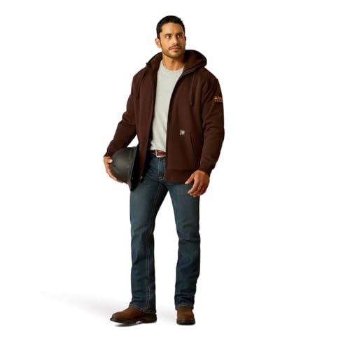 Ariat Men's Rebar All-Weather Sherpa-Lined Full Zip Hoodie3