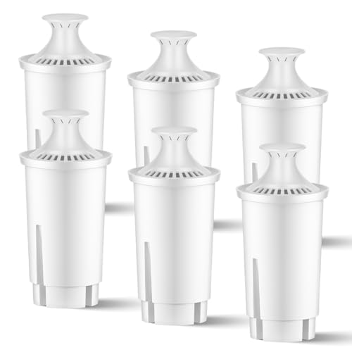 WaterJingYi Replacement for Brita Filter, Replacement for Brita Water Pitchers and Dispensers, Classic OB03, Mavea 107007, 35557, NSF Certified Water Filter, 6 Pack