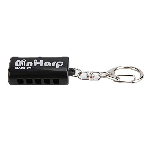 Eulbevoli Mini Harmonica, Petite Harmonica de Poche Installation Forte 5 Trous 10 Tons pour la Maison(Le Noir) - Les Beatles, Paul McCartney, John Lennon, RIngo Starr, George Harrison Eulbevoli Mini Harmonica, Petite Harmonica de Poche Installation Forte 5 Trous 10 Tons pour la Maison(Le Noir)