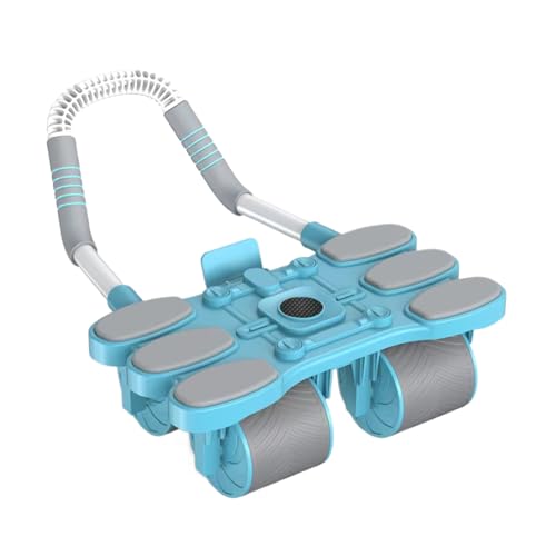 Rueda de rodillo para abdominales con 4 ruedas de rebote automático para el ejercicio muscular