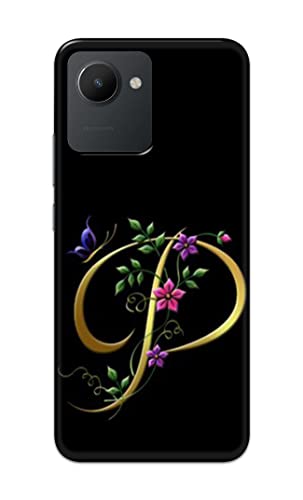 Image of Printed Hard Back Cover Case for Realme C30 | Realme C30s Back Cover (Alphabet P) -1803