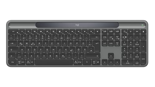 Logitech Signature Slim Solar+ K980 Clavier full size sans fil Bluetooth LE QWERTZ Allemand commutateur : interrupteurs en ciseaux - vue 6