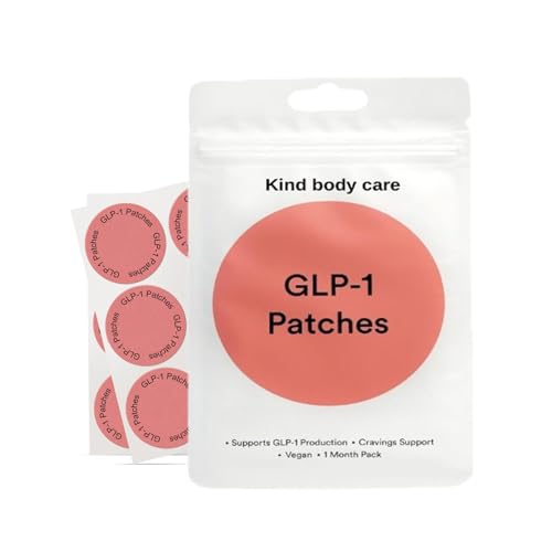 GLP-1 Patches of Kind, GLP-1 with L Glutamine, Berberine, Chromium, Pomegranate Wellness Patches - 30 Count