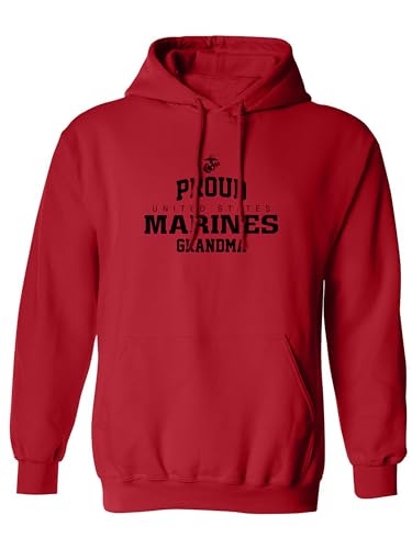 Proud Marines GRANDMA Adult Hooded Sweatshirt